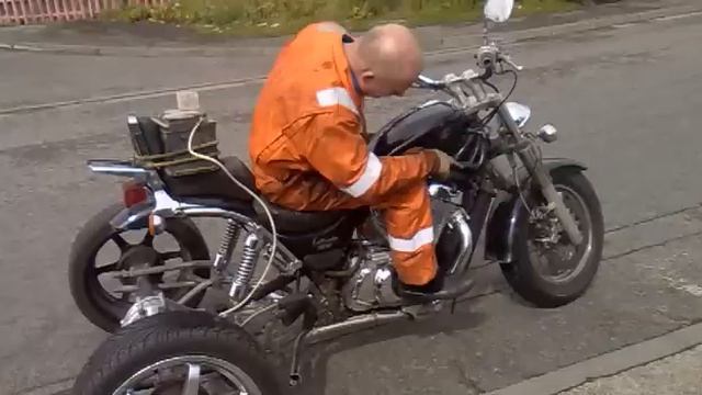 Suzuki Intruder 800 trike 1st test run смотреть онлайн