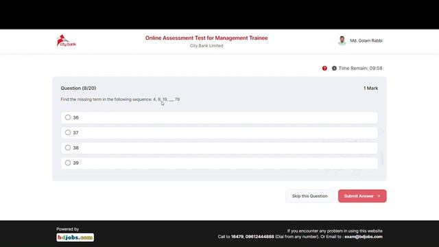 City Bank Online Assessment test for Management Trainee 2023 Made with Clipchamp смотреть онлайн