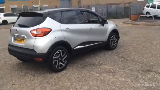 RENAULT CAPTUR DYNAMIQUE S NAV TCE SILVER/BLACK 2016 смотреть онлайн