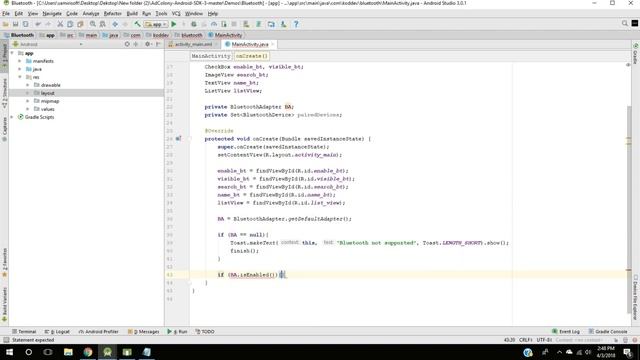 Simple Bluetooth Example - Android Studio Tutorial смотреть онлайн