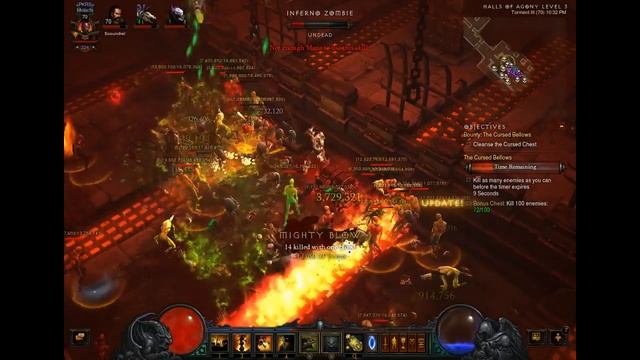 Diablo 3 RoS Act 1 Bounty The Cursed Bellows смотреть онлайн