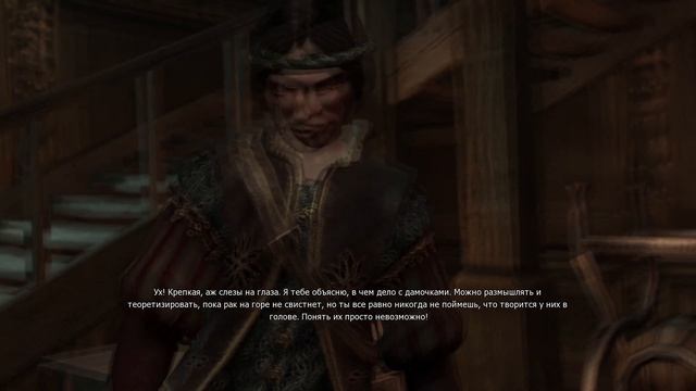 Геральт, Лютик и Золтан бухают и обсуждают отношения с Трисс // Ведьмак 1 смотреть онлайн