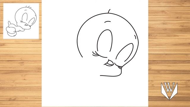 Как нарисовать Твити шаг за шагом, Easy Draw | Скачать бесплатно раскраски смотреть онлайн