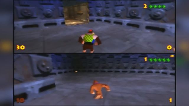 Bro vs Sis HUNTING EACH OTHER in Donkey Kong 64!! *ALL STAGES!* смотреть онлайн