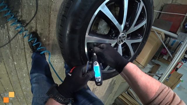 Как подкачать колесо обдувочным пистолетом и гвоздем! смотреть онлайн