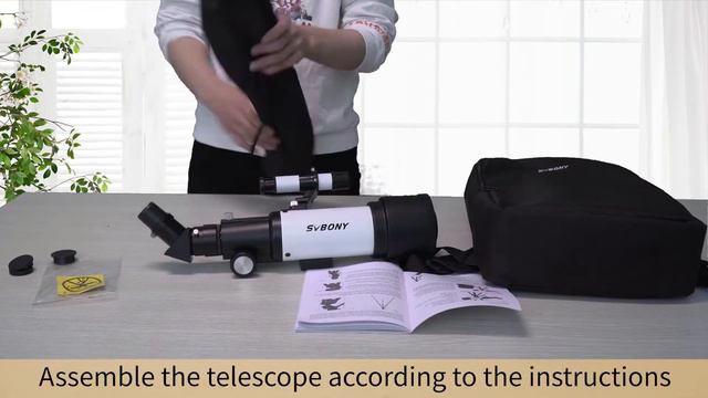 SVBONY SV501P Telescope 70400 Travel Refractor + Tripod For Beginner Astronomy