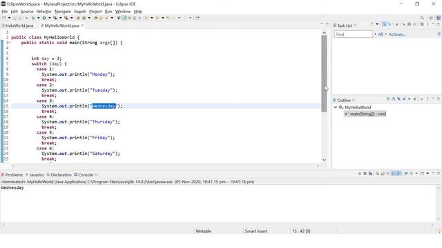 Java Switch Statement | break keyword | default keyword | Java Programming | Java tutorial Part 18 смотреть онлайн