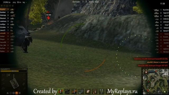 WOT: Mauntain Pass - T-34-85 смотреть онлайн
