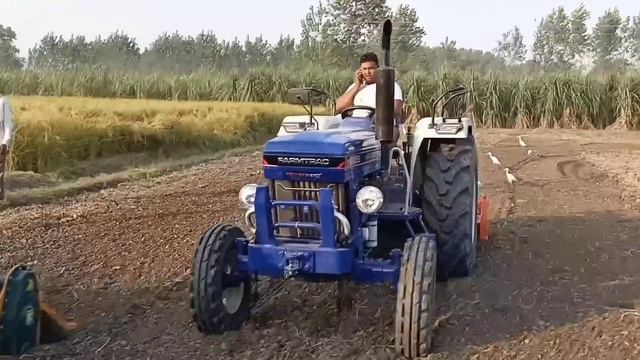 Farmtrac 6055 Param rotavator vs shaktiman rotavator смотреть онлайн