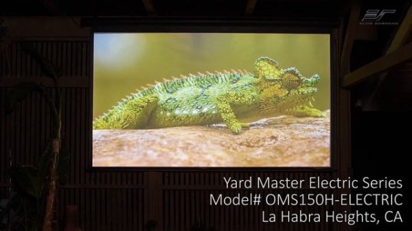♾️ Elite Screens Yard Master Electric Outdoor Movie Projector Screen Testimonial