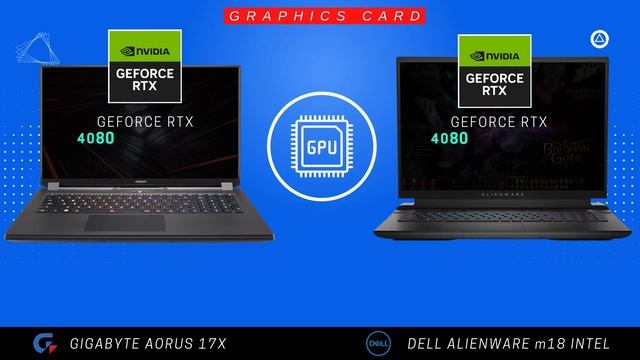Gigabyte Aorus 17X 2023 vs Dell Alienware m18 Intel Core смотреть онлайн