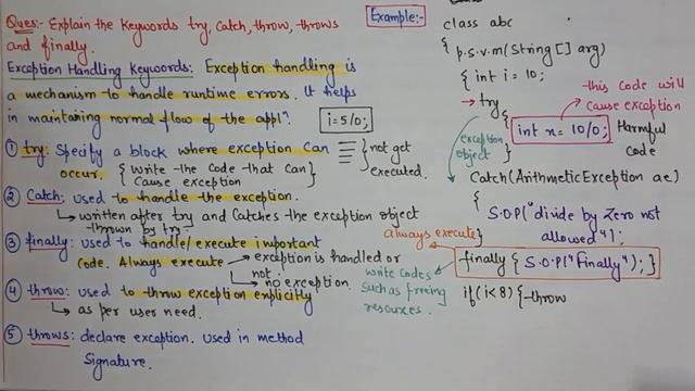 Imp Java Questions for Semester Exams | Part 1 | Questions on Exceptions, Applet, Constructor смотреть онлайн