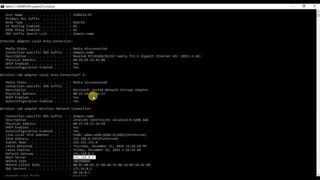 How to Get IP and MAC address from Command Prompt смотреть онлайн
