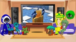 Реакция мобов из Minecraft Life на фан творчество по Minecraft (Gacha Club PC)