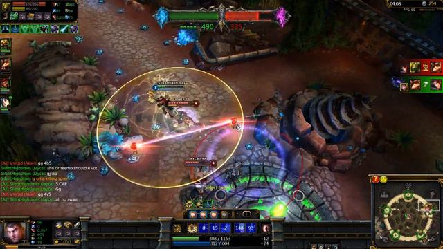 Jayce Gameplay 4v5 Rape - League of Legends смотреть онлайн