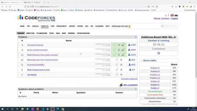 Kevin and Permutation || Codeforces Round 829 (Div 2) || Codeforces смотреть онлайн