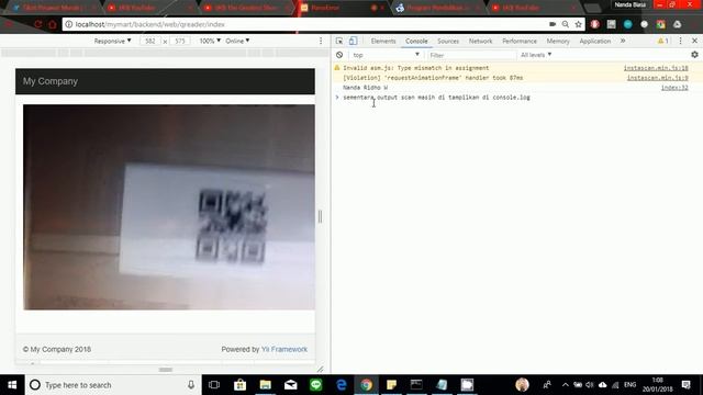 Scanning Barcode on Yii2 смотреть онлайн