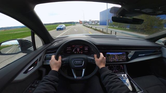New Audi SQ7 2021 Test Drive Review POV