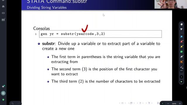 STATA Class 3-8: substr смотреть онлайн