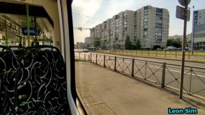 Трамвай №?63?. (Улица Передовиков - Ст. метро «Ладожская»).