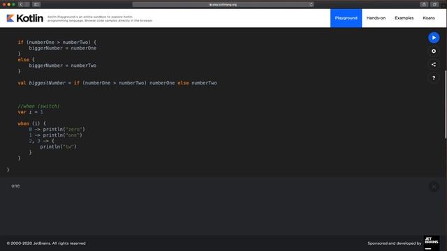 3 Kotlin control flow смотреть онлайн