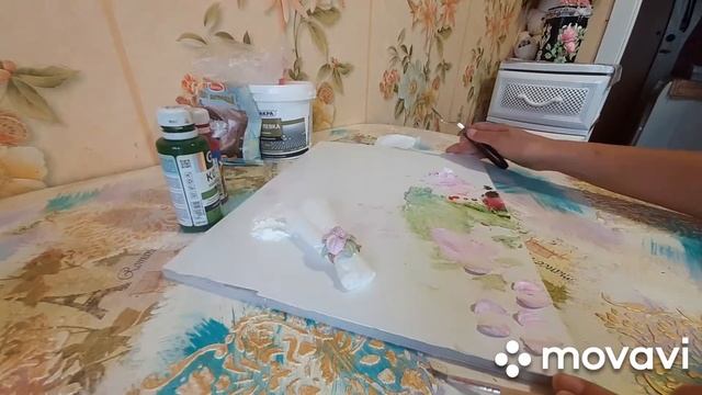 Колечко из структурной штукатурки. смотреть онлайн