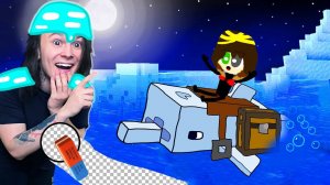 ПОЧЕМУ МОЙ ДЕЛЬФИН СТАЛ НАРИСОВАННЫМ В МАЙНКРАФТ