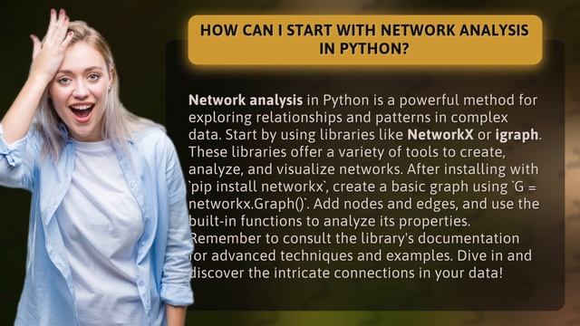 How Can I Start with Network Analysis in Python? смотреть онлайн