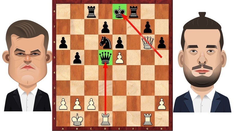 Шахматы. КАРЛСЕН - НЕПОМНЯЩИЙ. Школа шахмат d4-d5. смотреть онлайн