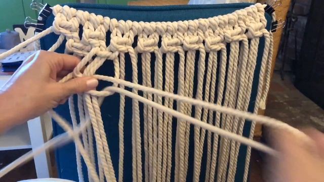 DIY, how to make a macrame pillow pattern with Pom poms смотреть онлайн