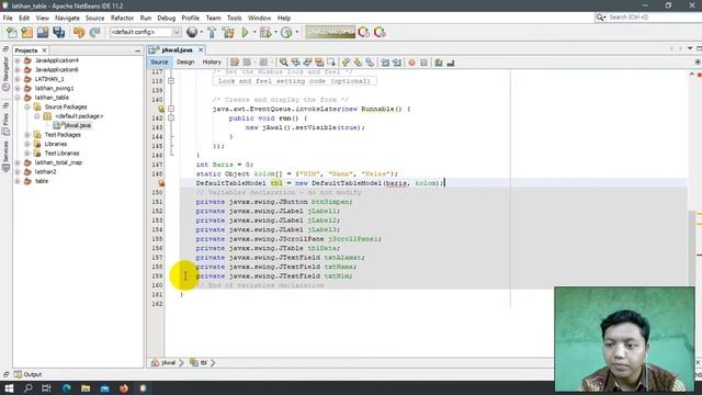 Cara Simpan Dari JTextField Ke dalam JTable Menggunakan Java Netbeans смотреть онлайн