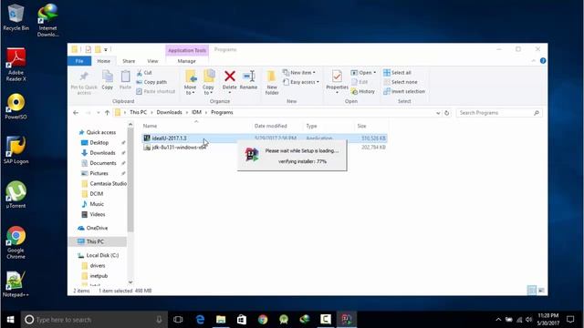 Installing Java JDK and Intellij IDEA 17.1 смотреть онлайн