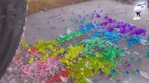 Разрушаем машиной вещи Челлендж - Машина, игрушки, разрушения