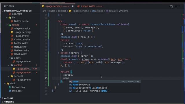 Form validation using Yup in Sveltekit смотреть онлайн
