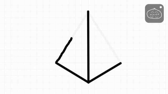 How to draw a triangular pyramid / Tetrahedron смотреть онлайн