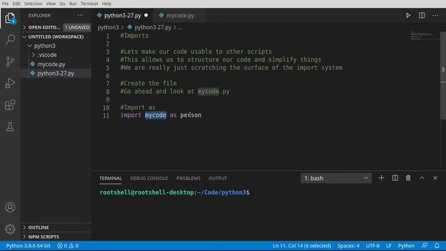 Python 3 Episode 27 Imports смотреть онлайн