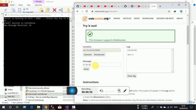 My First ChatBot Using Web Socket.