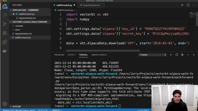 Walk Forward Optimization with VectorBT and Alpaca смотреть онлайн