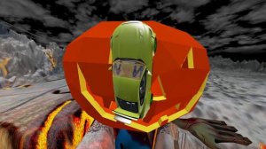 Как победить огромную ЗОМБИ-ТЫКВУ? Гоша и Чич крушение машин в игре Бименджи Драйв. Dr,Gosha.