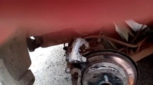 Замена задних колодки, как убрать задний суппорт на Киа Рио 3