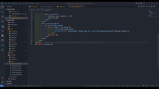 Comment on blog | Django | Python смотреть онлайн