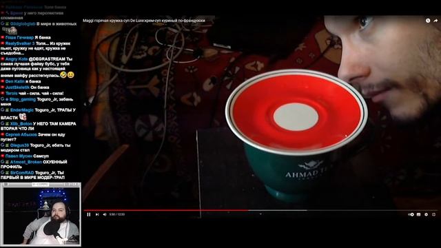 Бэбэй смотрит как Толян ест райскую копию ронтона