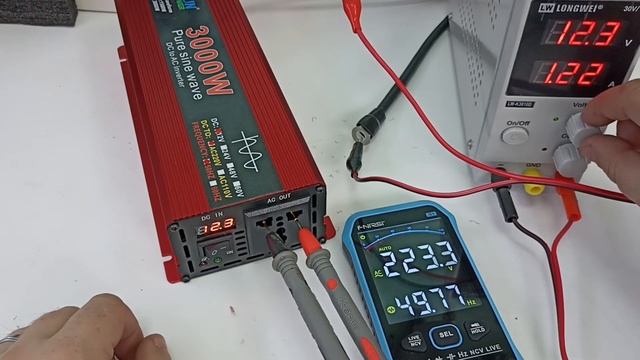 Обзор на инвертор 3kW, тест и замеры. С 12Вольт на 220V? смотреть онлайн