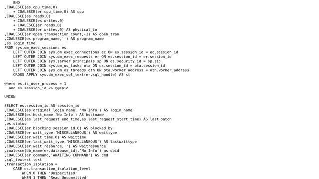 Databases: How to find the T-SQL of a sleeping session that is blocking some other process? смотреть онлайн