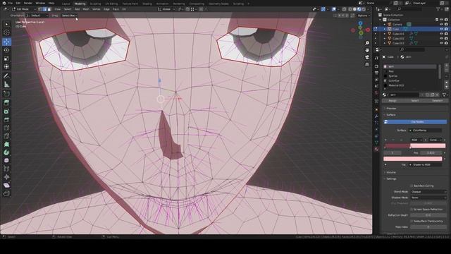 Создание 3D-аниме персонажа в блендере. смотреть онлайн