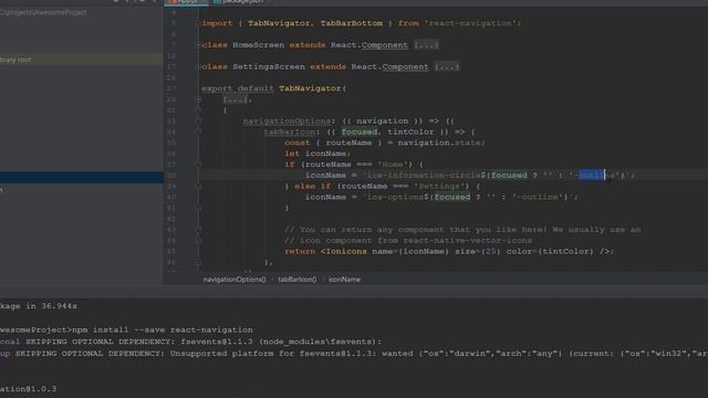 react navigation tab navigator with examples смотреть онлайн