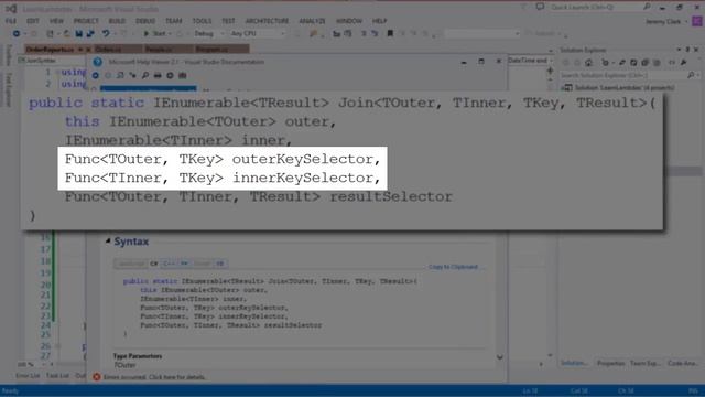 JeremyBytes - Lambdas & LINQ in C# - Bonus: Deciphering the Join Method смотреть онлайн
