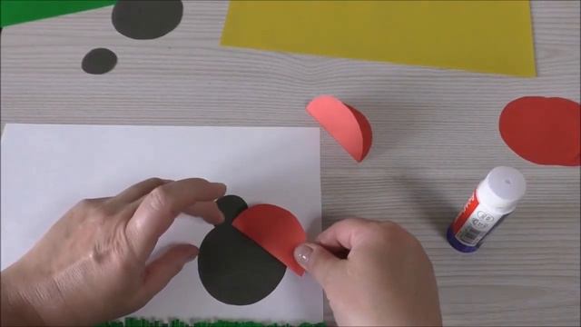 Объемная аппликация "Божья коровка" смотреть онлайн