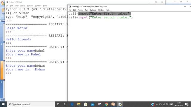 Best Python Tutorial in Hindi | input and print in python | Tutorial 2-For beginners | CodeGuru смотреть онлайн