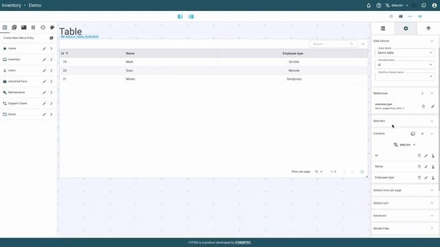 9.8.26 CYPEX Table - Form & Display Elements | CYBERTEC PostgreSQL Rapid App Dev смотреть онлайн